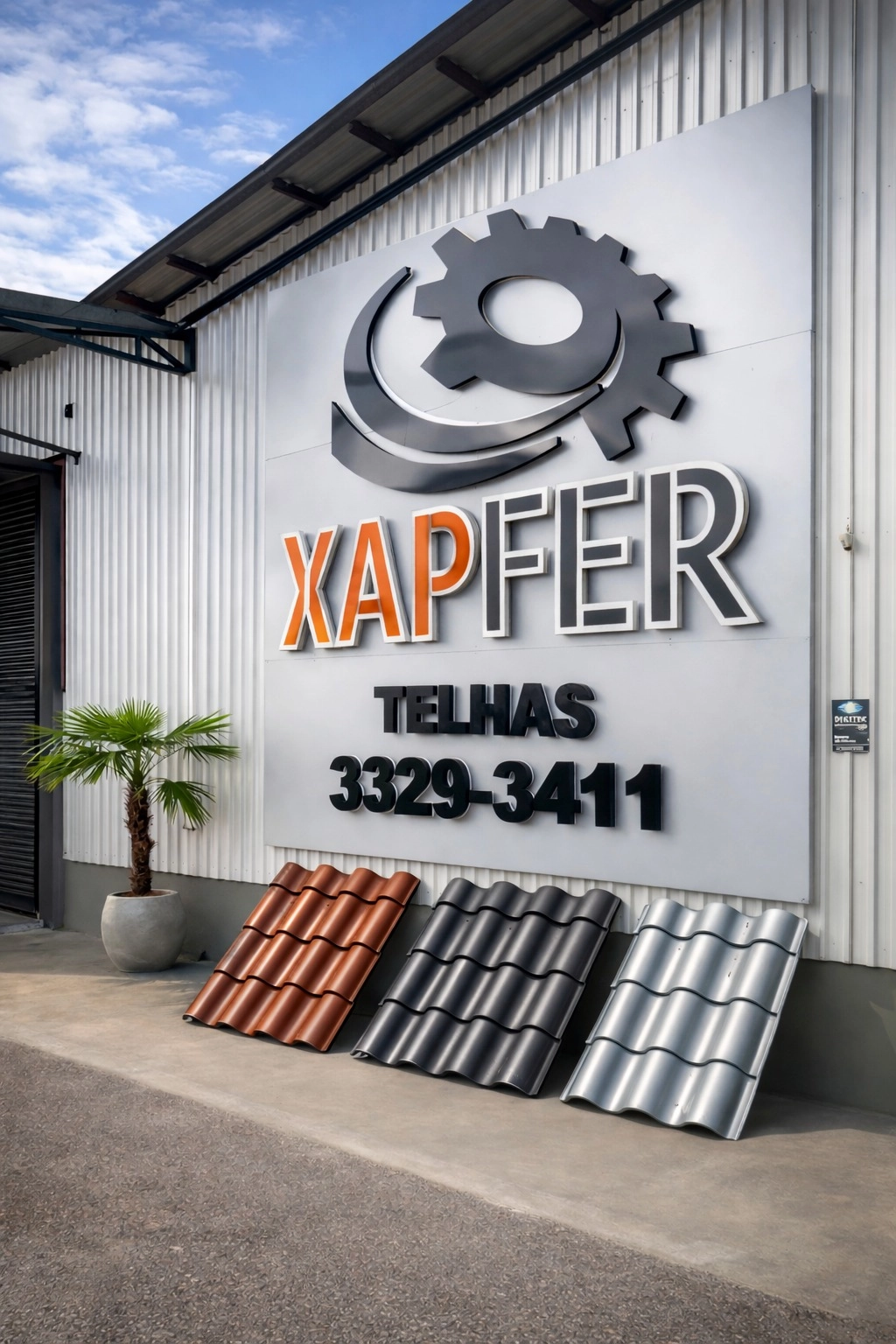 Fachada da Xapfer Telhas em Chapecó